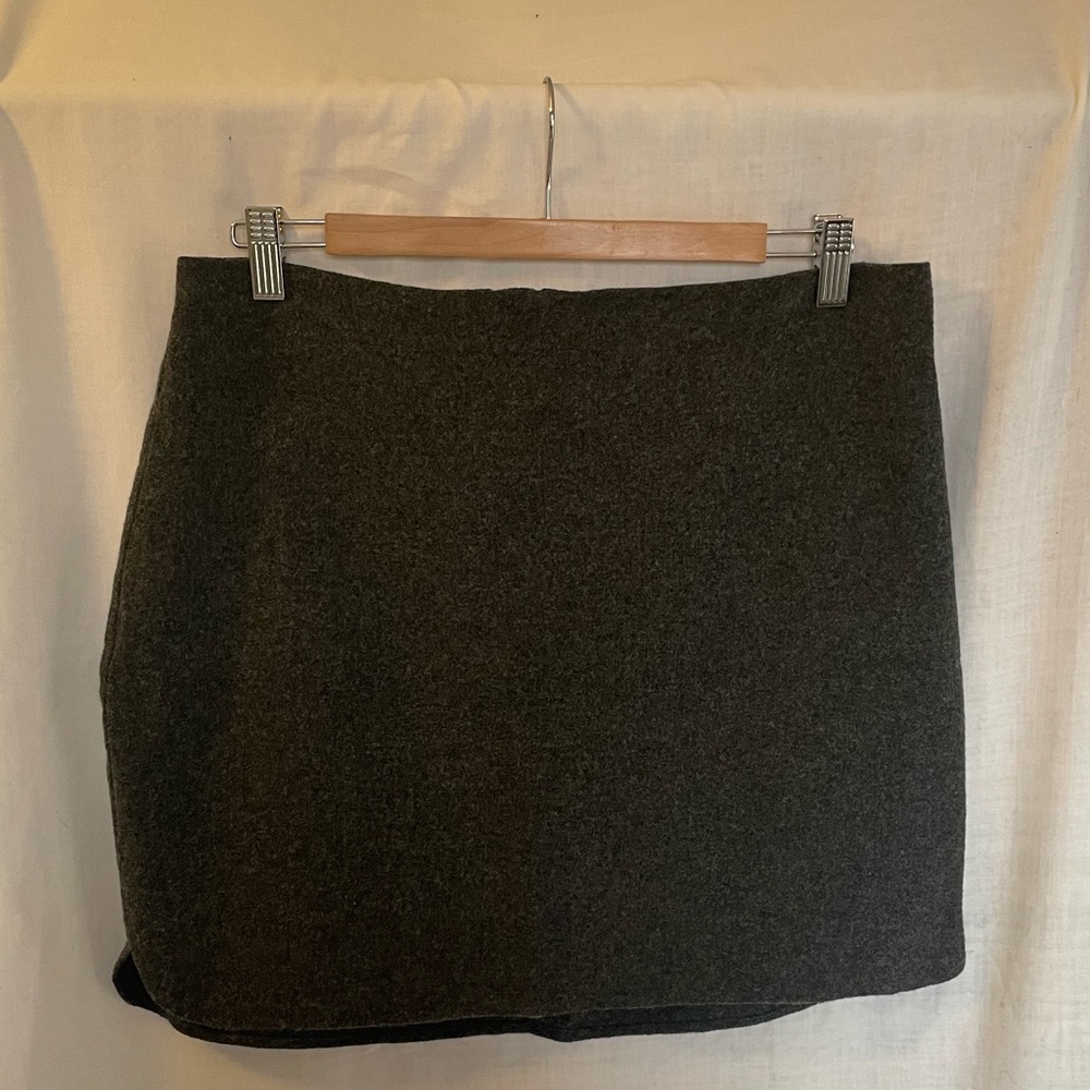 Madewell Wool Mini Skirt – Charcoal / 12